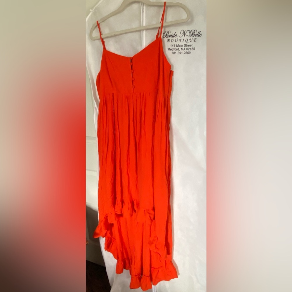 New with tags BB Dakota Steve Madden high-low dress in bright poppy